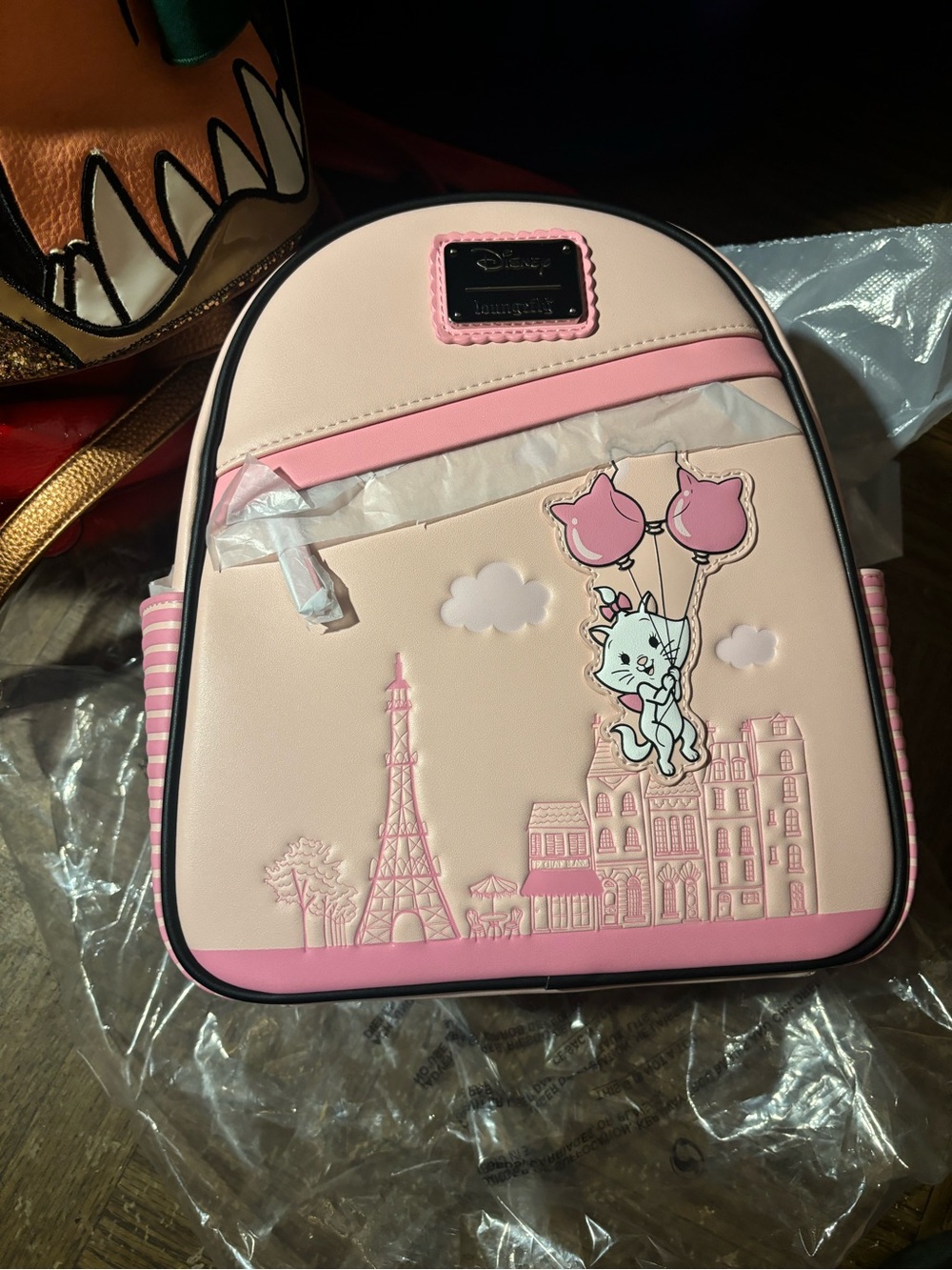 Loungefly Pink Marie Balloon Mini Backpack